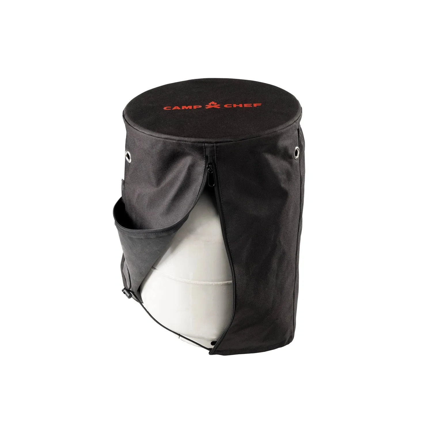 Camp Chef Propane Tank Cover trekk til propantank med bordplate
