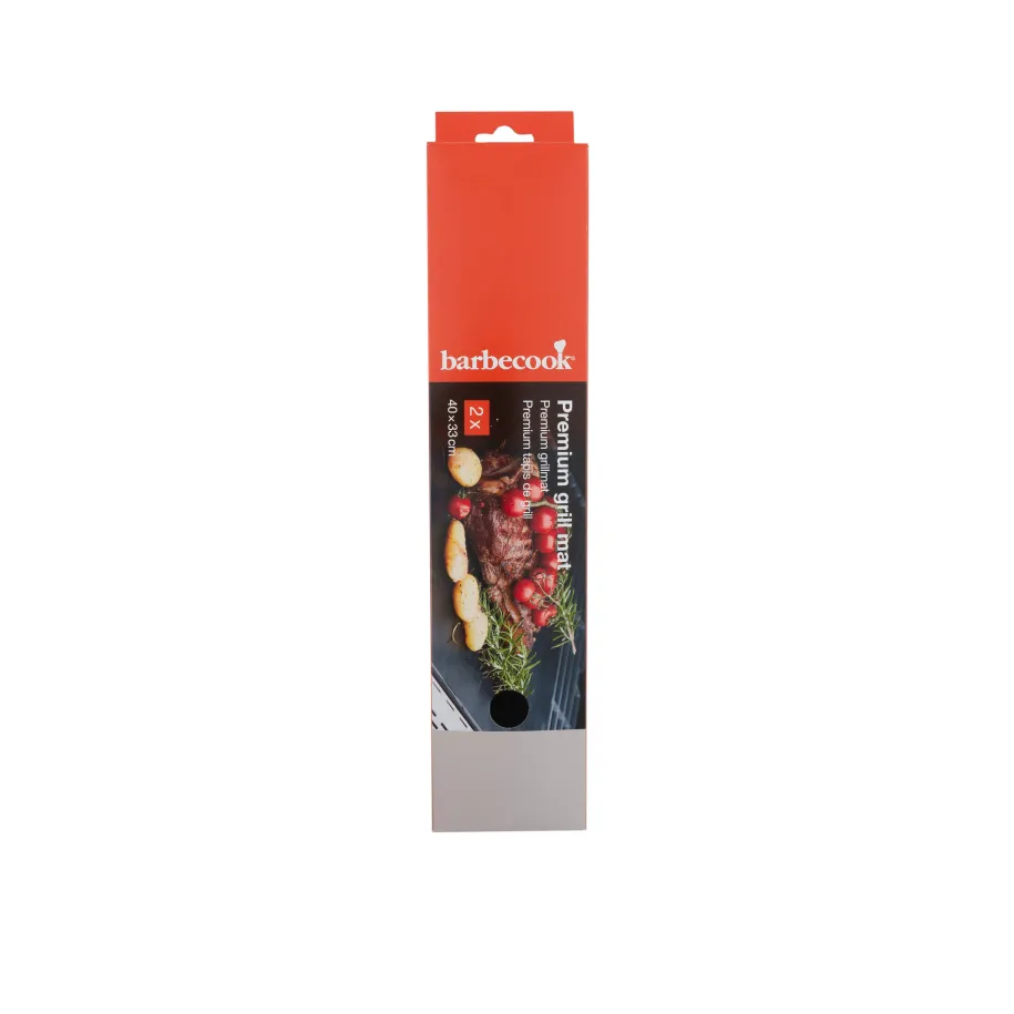 Barbecook Premium grillmatte 2 stk 40 x 33 cm svart