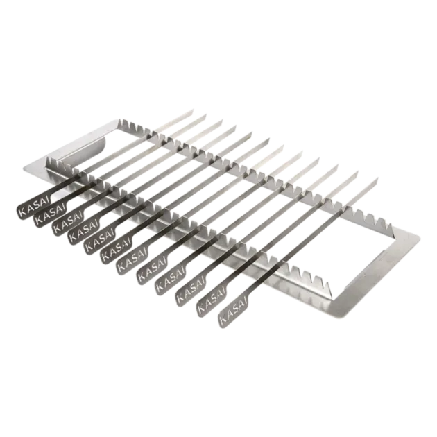 Kasai Konro Skewer Rack & Skewers grillspydstativ Nano Kasai