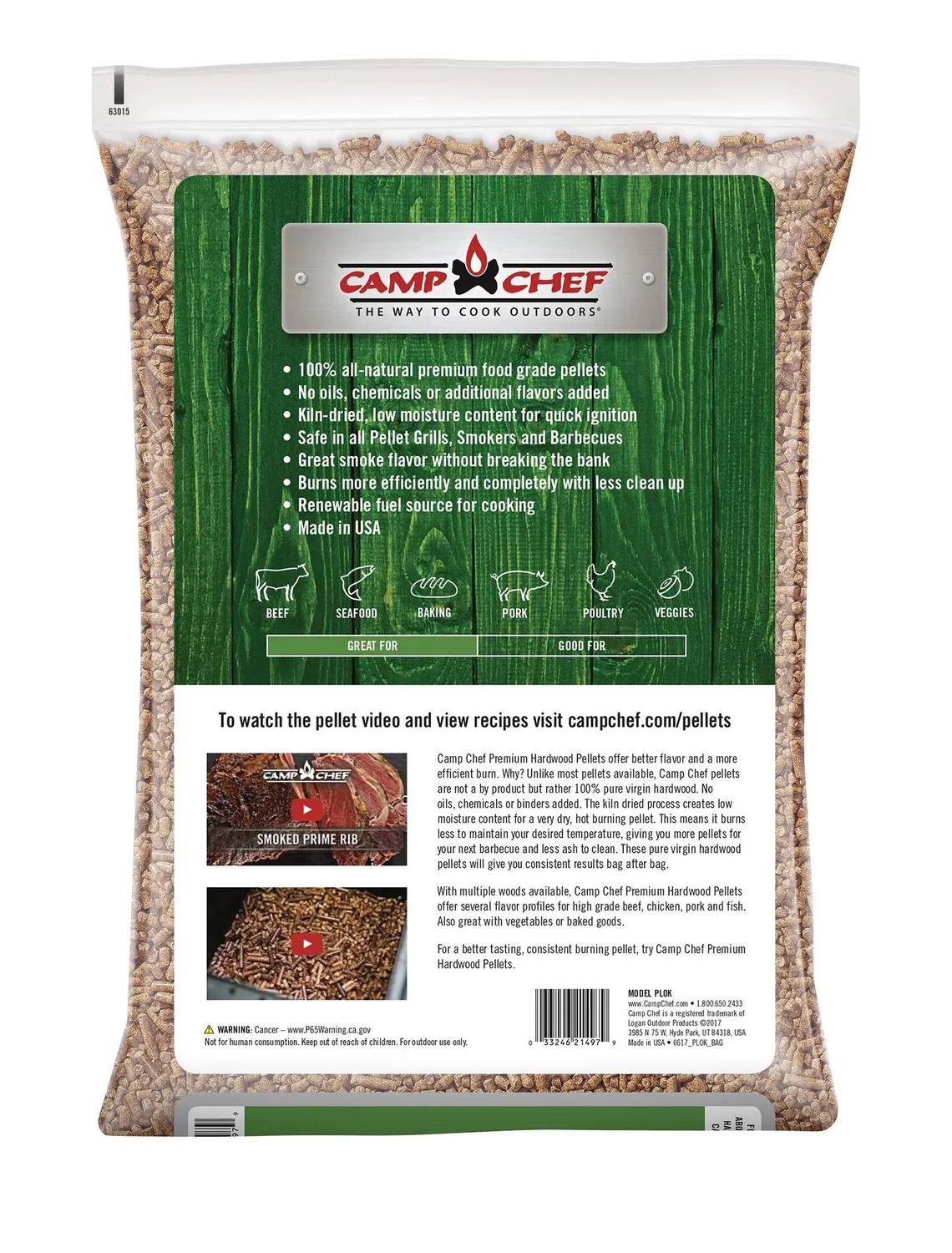 Camp Chef Hardwood Pellets grillpellets Southwest Mesquite 10 kg kraftig røyk
