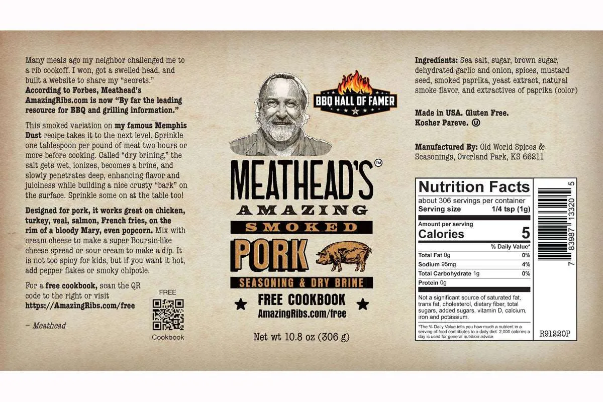 SnS Grills "Meathead's Amazing" Smoked Pork Seasoning svinekrydder