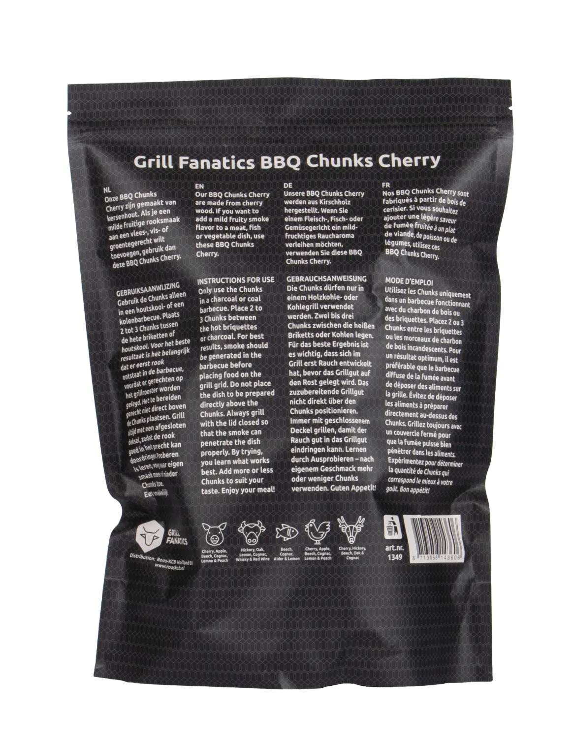 Grill Fanatics BBQ Chunks Kers røykchunks av kirsebærtre