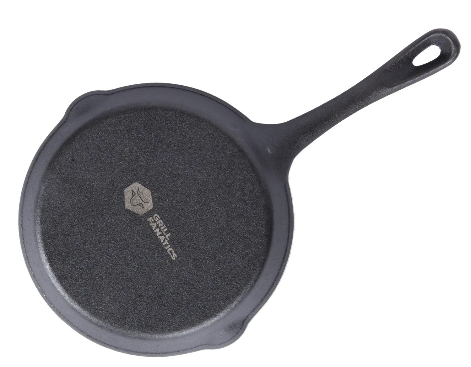Grill Fanatics støpejernspanne 20 cm med varmebestandig skaft
