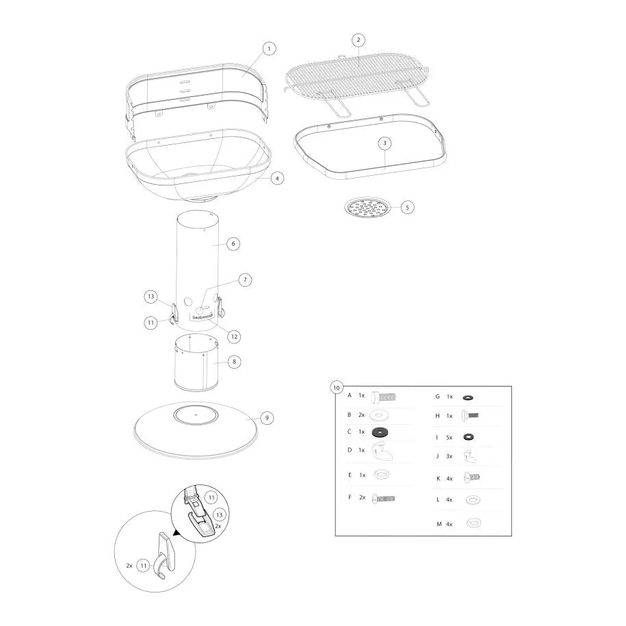 Barbecook Loewy 55 kullgrill 55 cm
