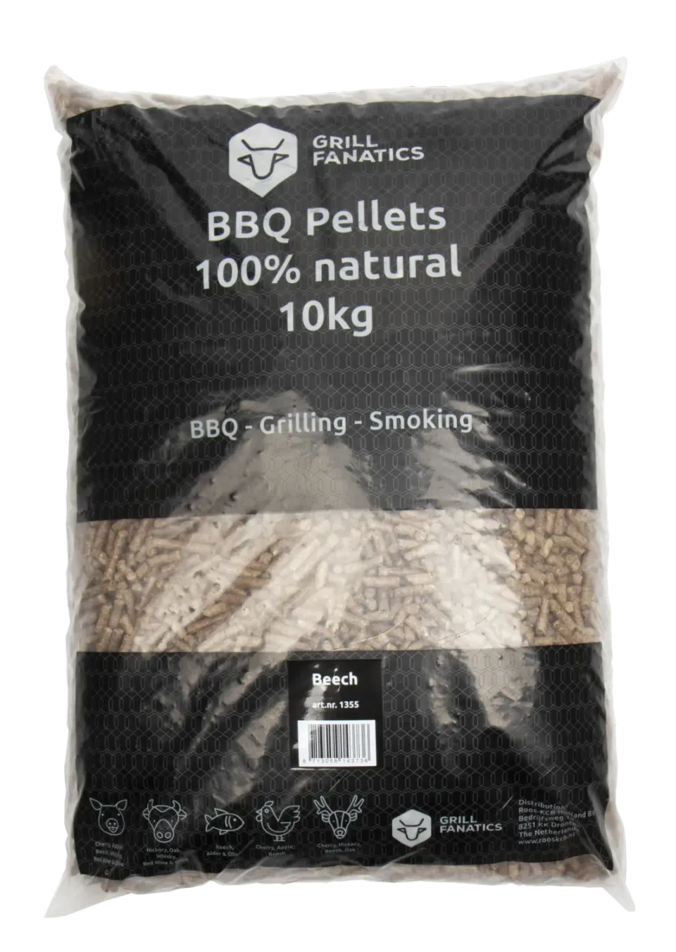 Grill Fanatics BBQ Pellets Beuken grillpellets av bøk
