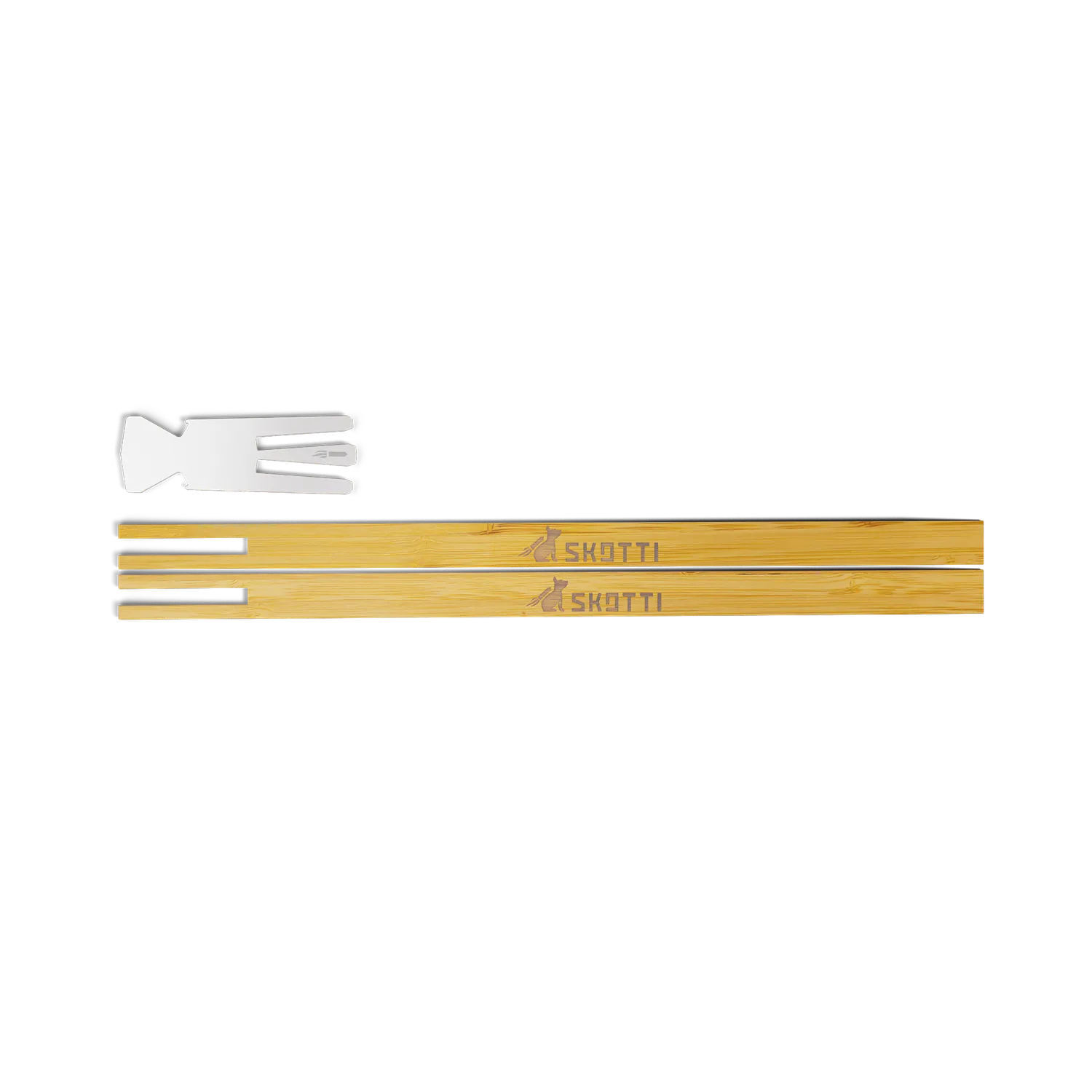 SKOTTI TONGS grilltang i tre og aluminium