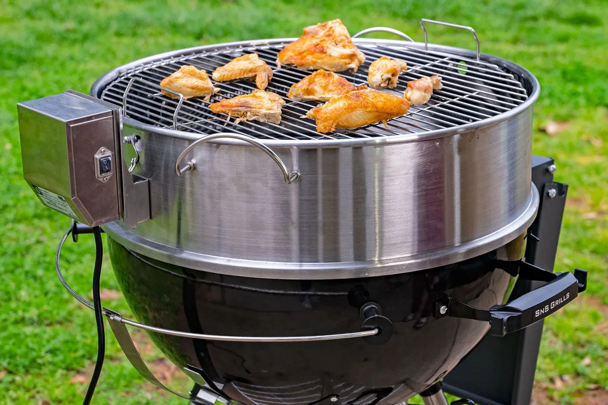 SnS Grills Slow 'N Sear Kettle Ring Rotisserie Kit rotisseri 22 tommer