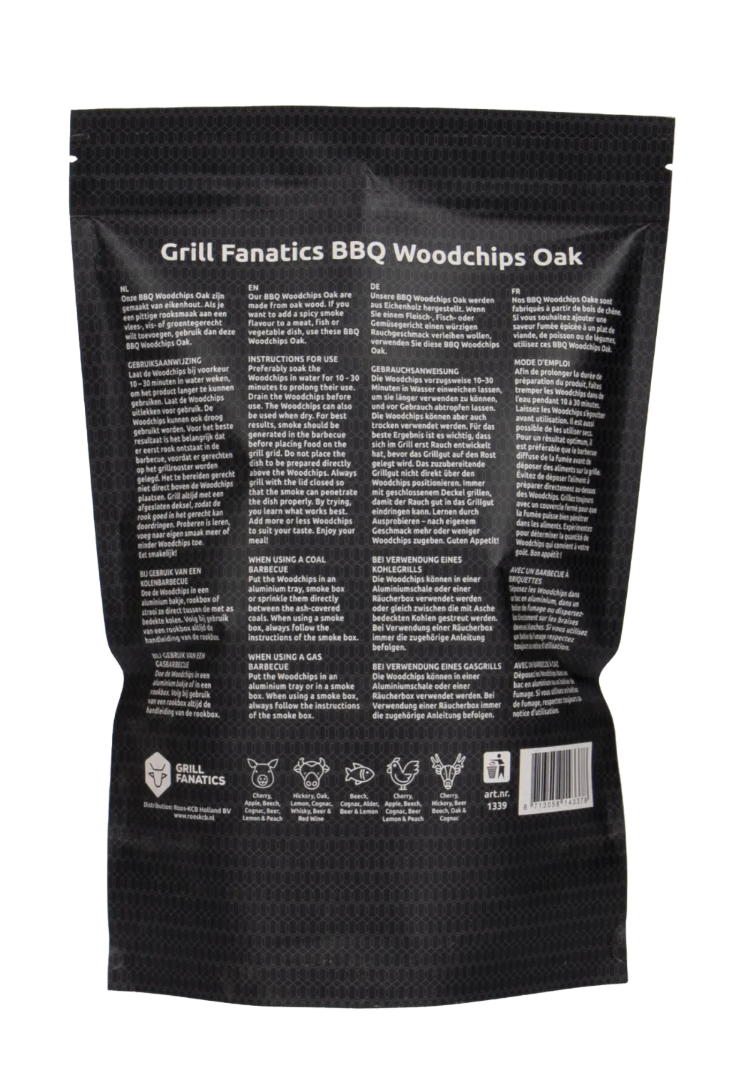 Grill Fanatics BBQ røykflis eik