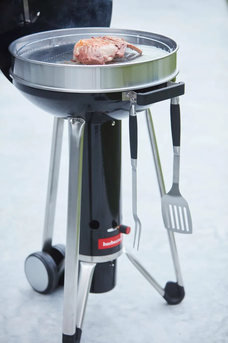 Barbecook Black Pepper BBQ set grillsett med gaffel, tang og stekespade