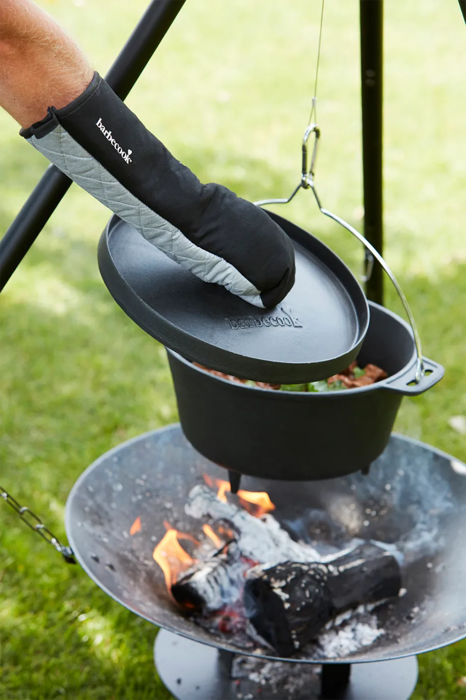 Barbecook lange grillhansker bomull svarte par