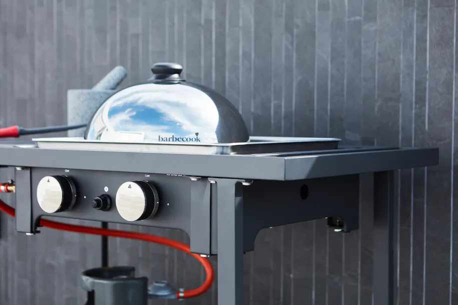 Barbecook Olivia planchakuppel Ø 30 cm i rustfritt stål