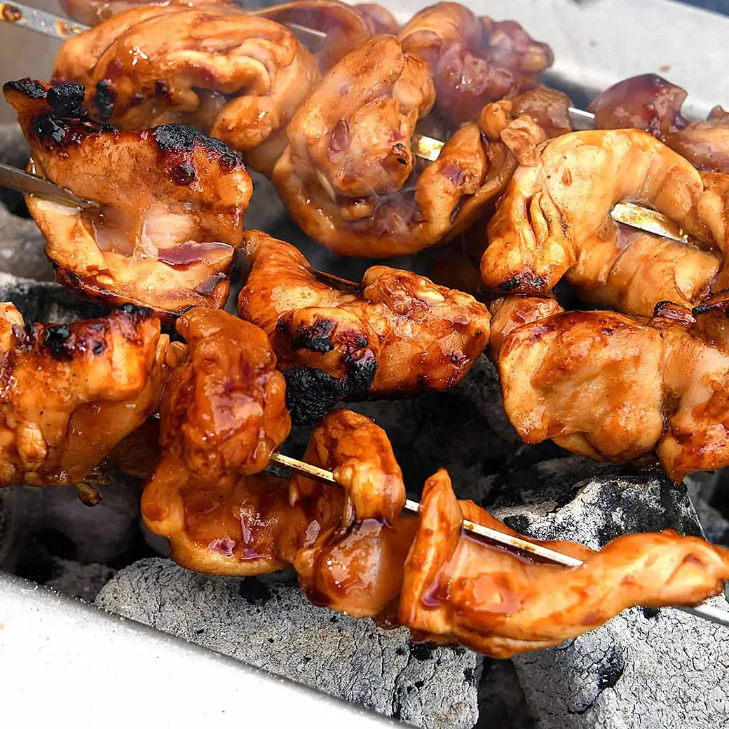 Kasai Hibachi Bar & Skewer Set grillspydsett størrelse