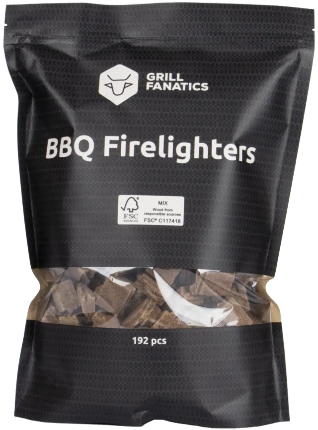 Grill Fanatics brune opptenningsbriketter 192 stk naturlige