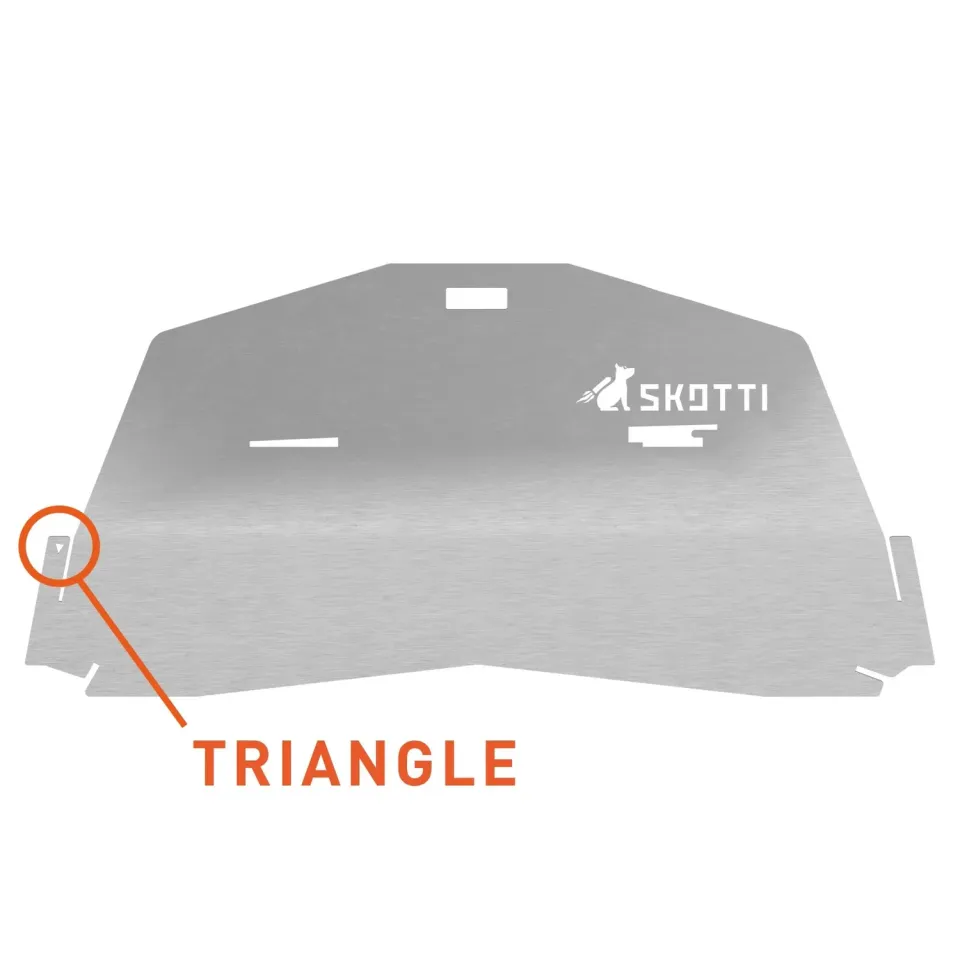 SKOTTI CAP Large side part sideplate med liten trekant