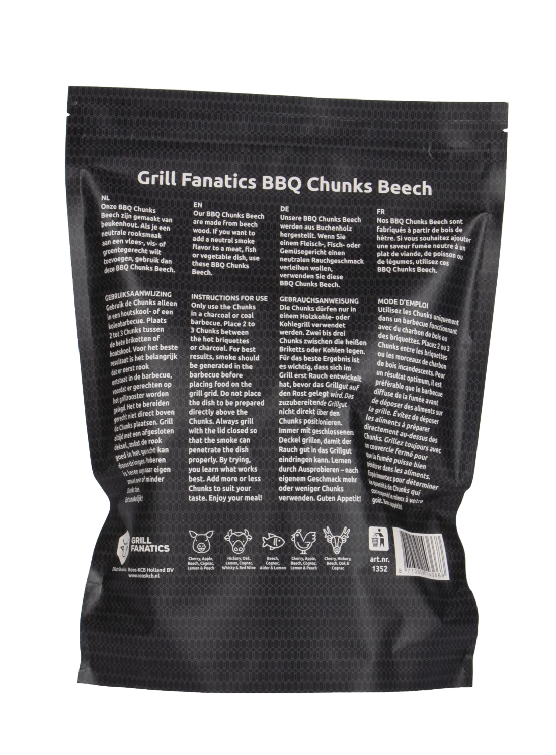 Grill Fanatics BBQ Chunks bøk røykchunks mild røyksmak