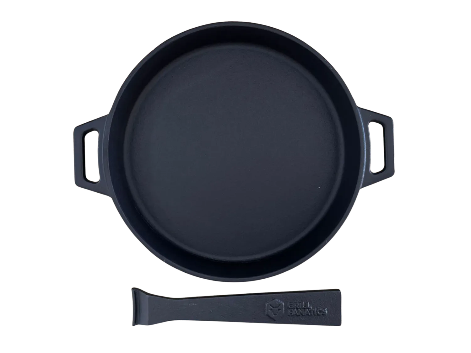 Grill Fanatics Gietijzeren Skillet 25 cm støpejernspanne med avtakbart håndtak