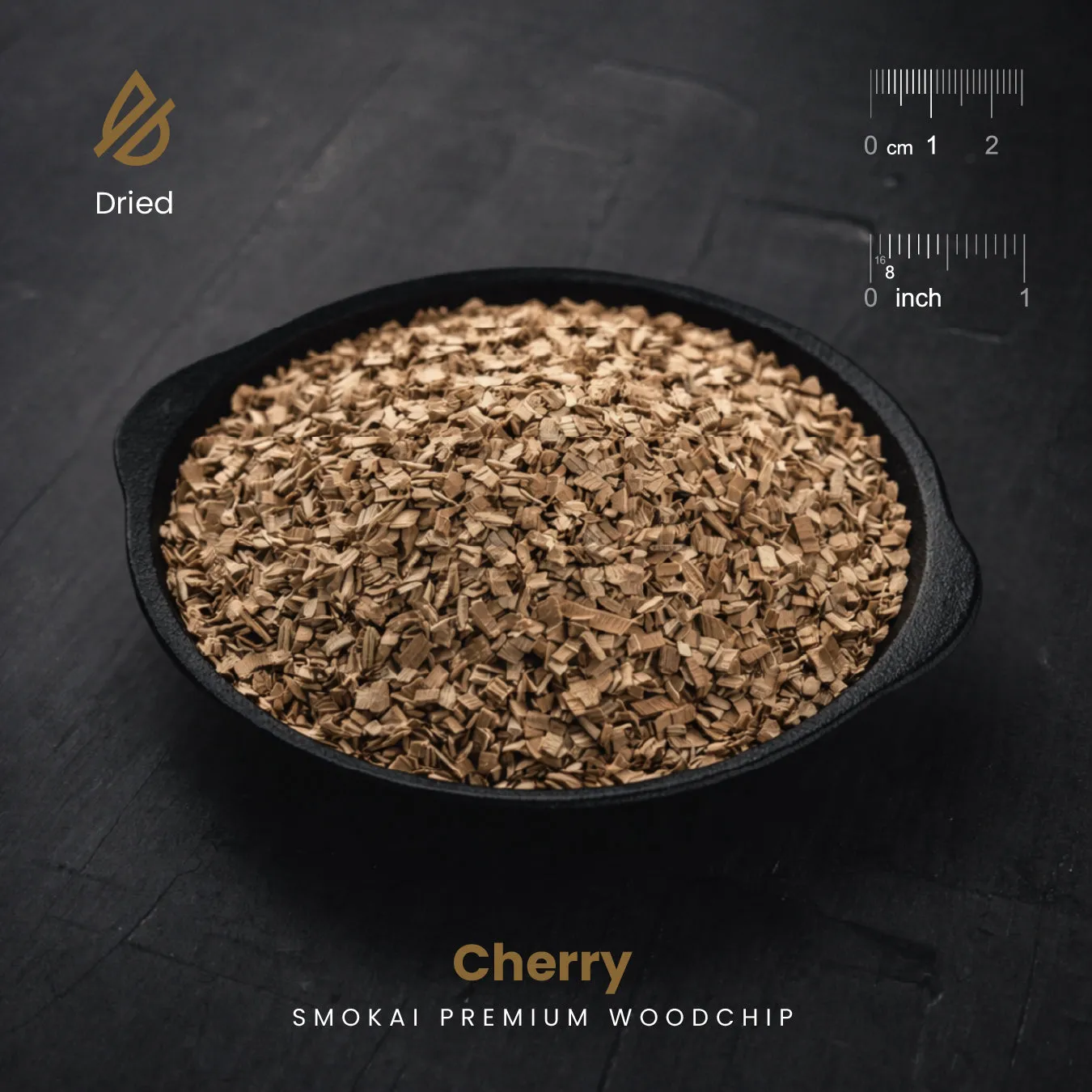 SMOKAI Premium Cherry røykeflis 6L mild fruktsmak