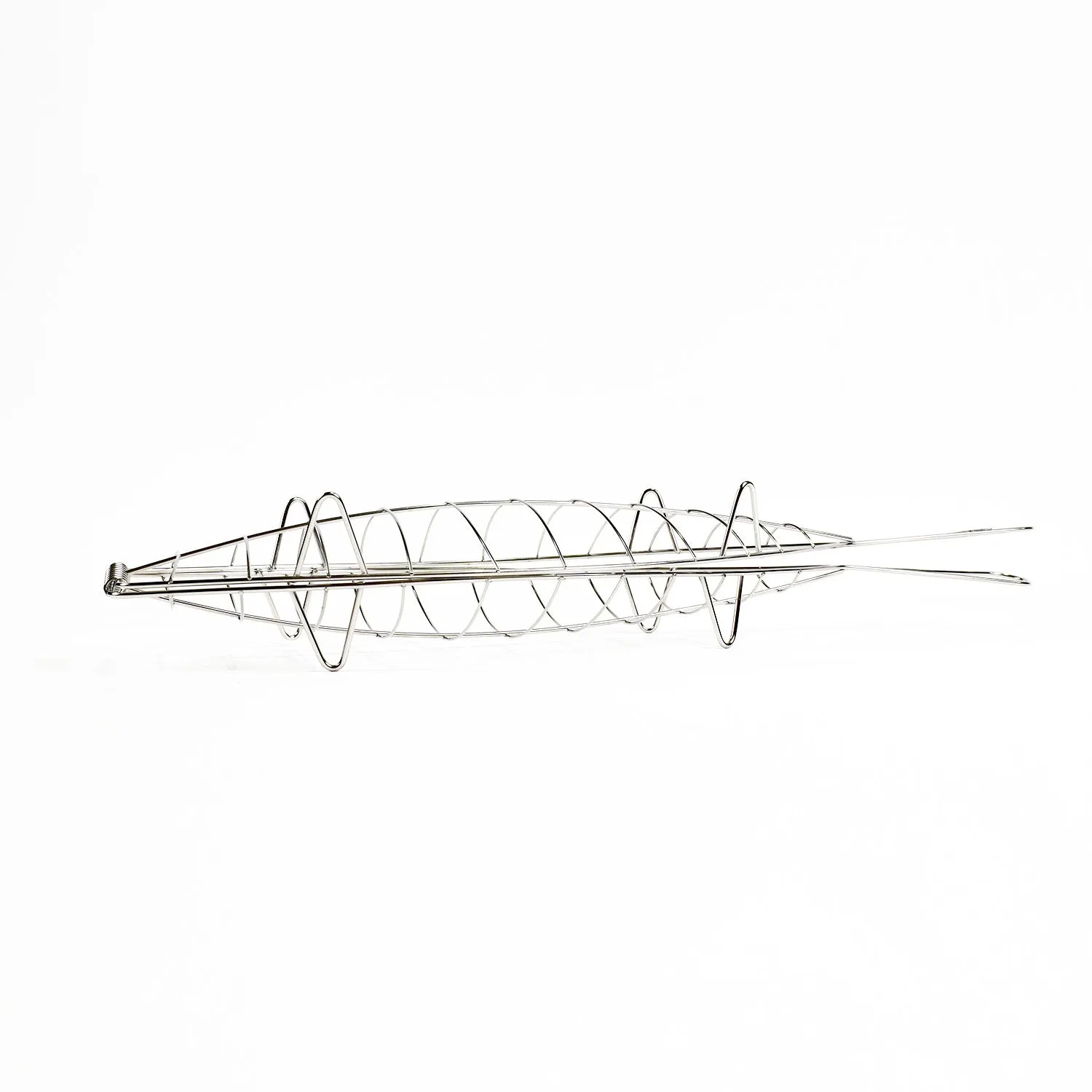 Kasai Stainless Steel Fish Grilling Basket fiskekurv 42 x 16 cm rustfritt stål