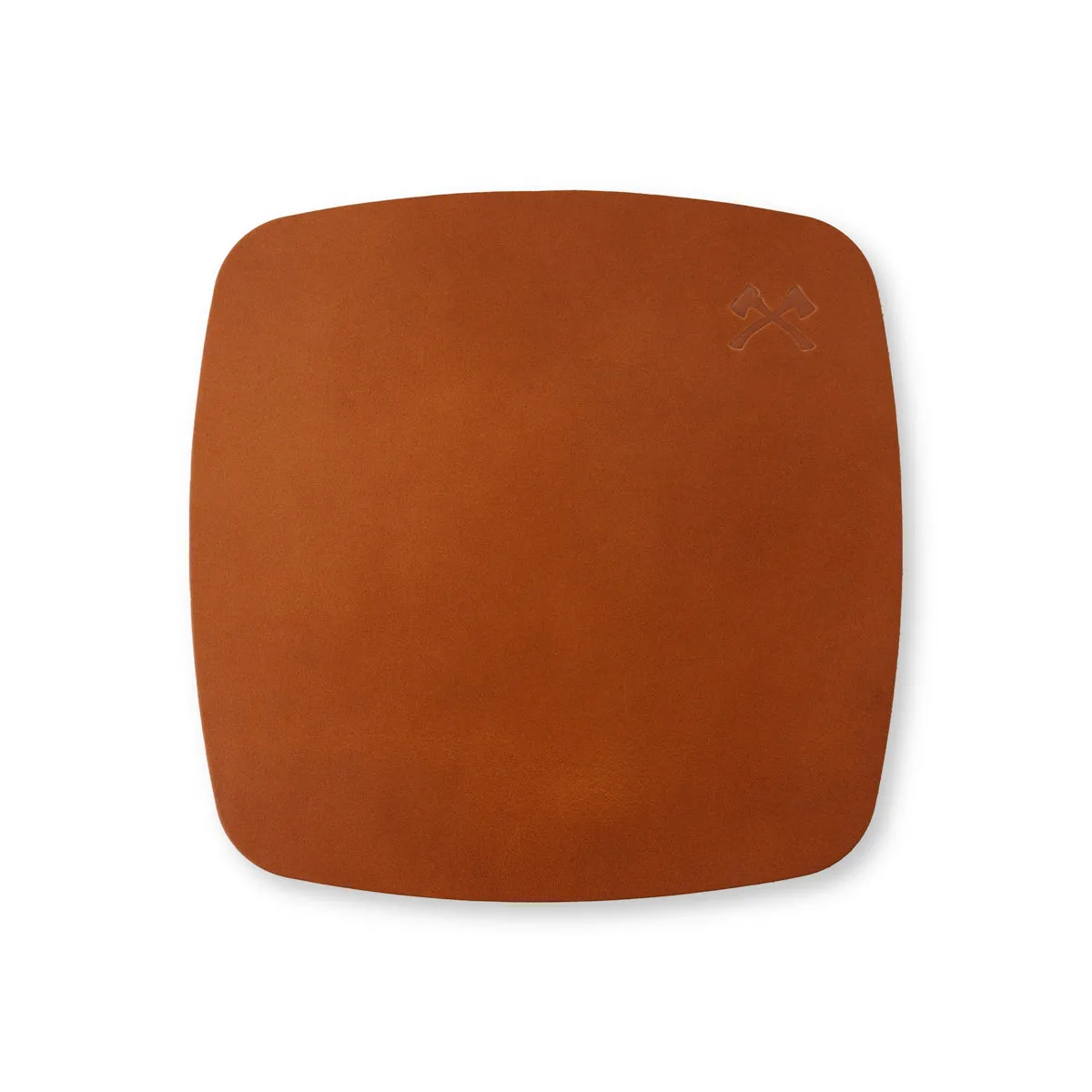 SMOKAI Leather Mat skinnmatte tan 25 × 25 cm
