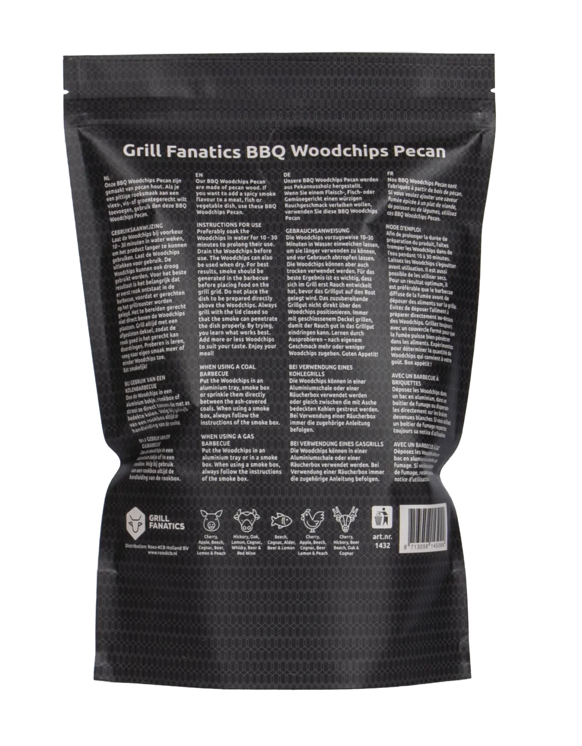 Grill Fanatics BBQ Rooksnipper pecan – nøtteaktig røyk