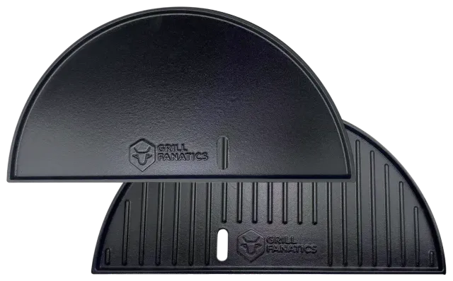 Grill Fanatics halvmåne grillplate plancha 46 cm støpejern