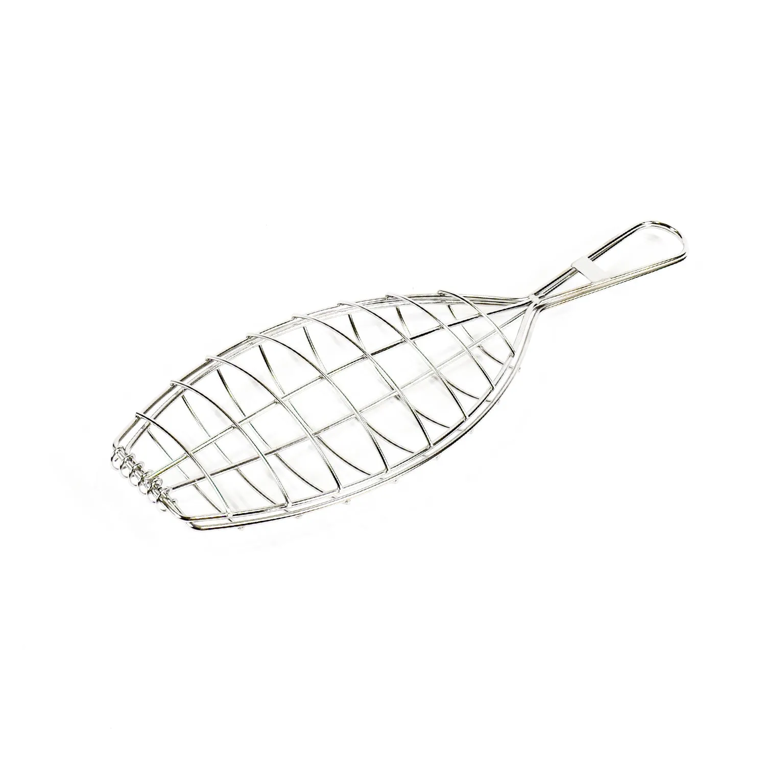 Kasai Stainless Steel Fish Grilling Basket fiskekurv medium 31 x 13 cm rustfritt stål