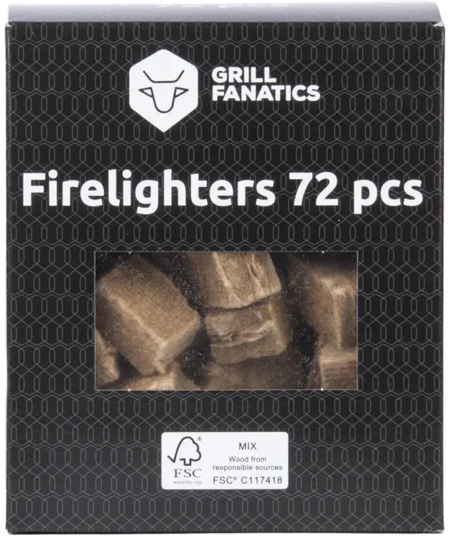 Grill Fanatics brune tennbriketter 72 stk naturlige