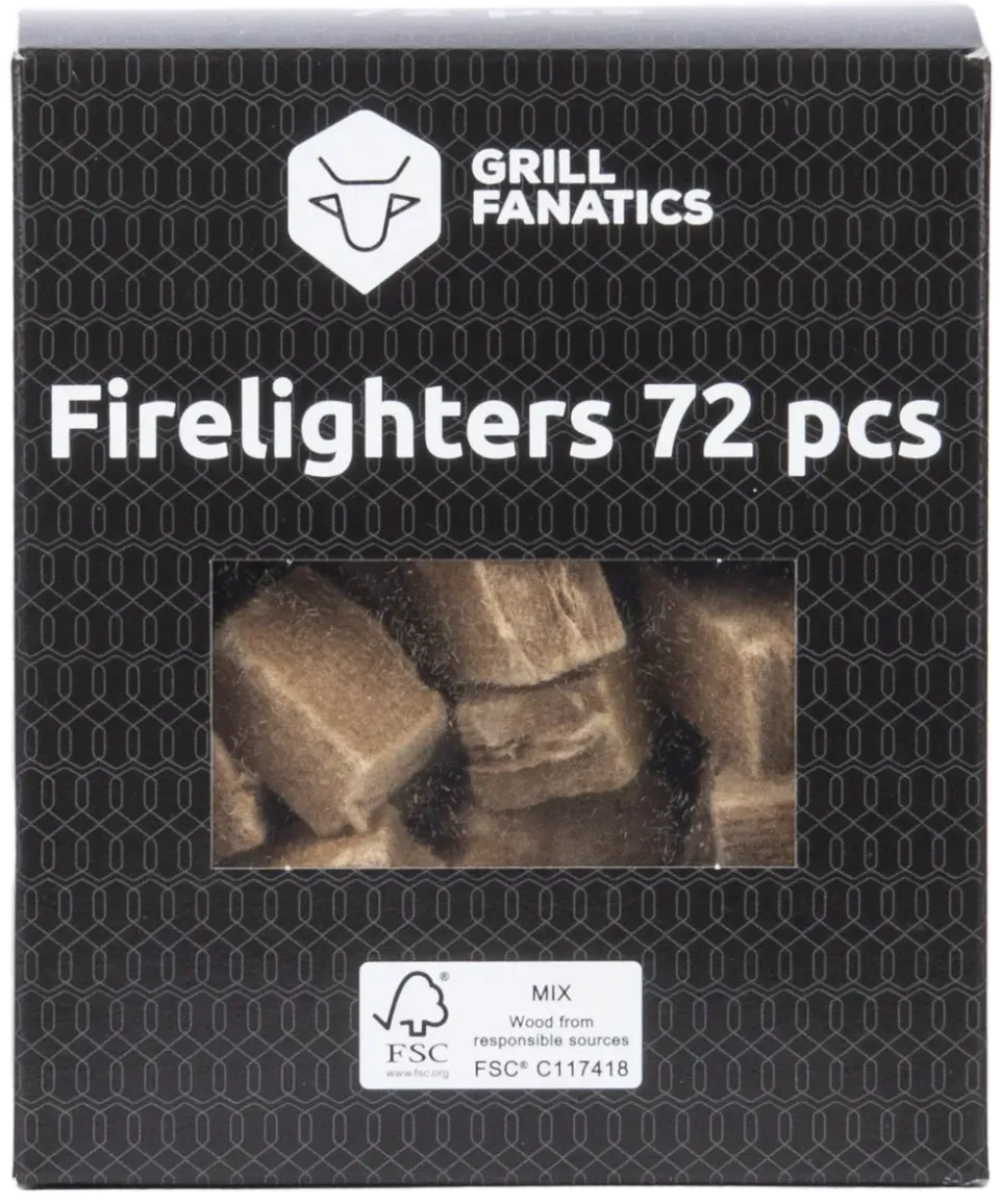 Grill Fanatics brune tennbriketter 72 stk naturlige