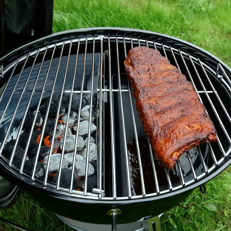 SnS Grills Drip ’N Griddle Pan 18 tommer støpejernspanne til grill
