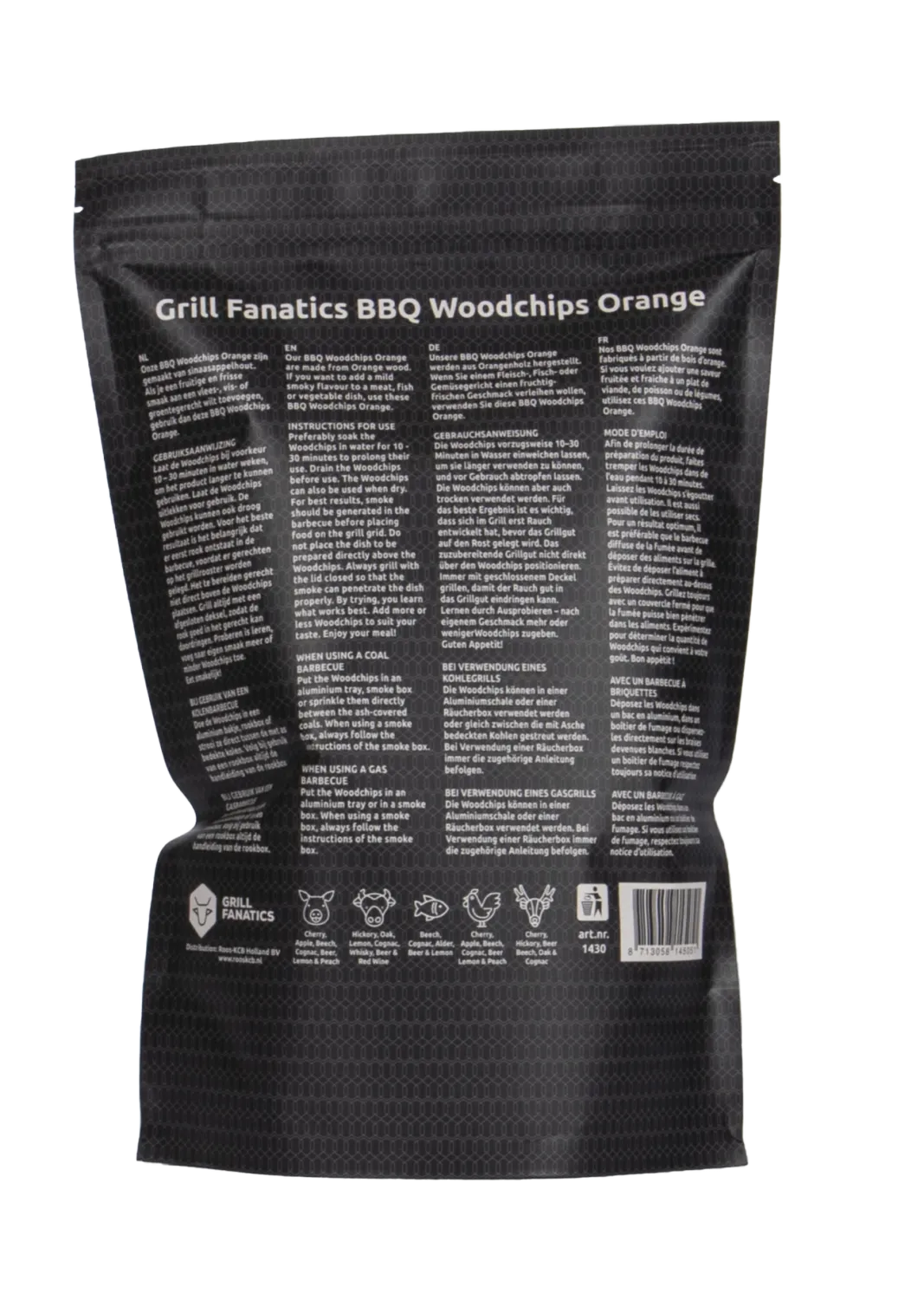 Grill Fanatics BBQ Røykespon appelsin til grilling