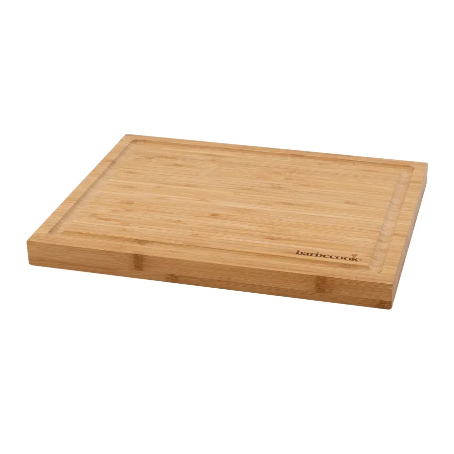 Barbecook bambus skjærefjøl 40 x 30 x 3 cm med saftrenne FSC