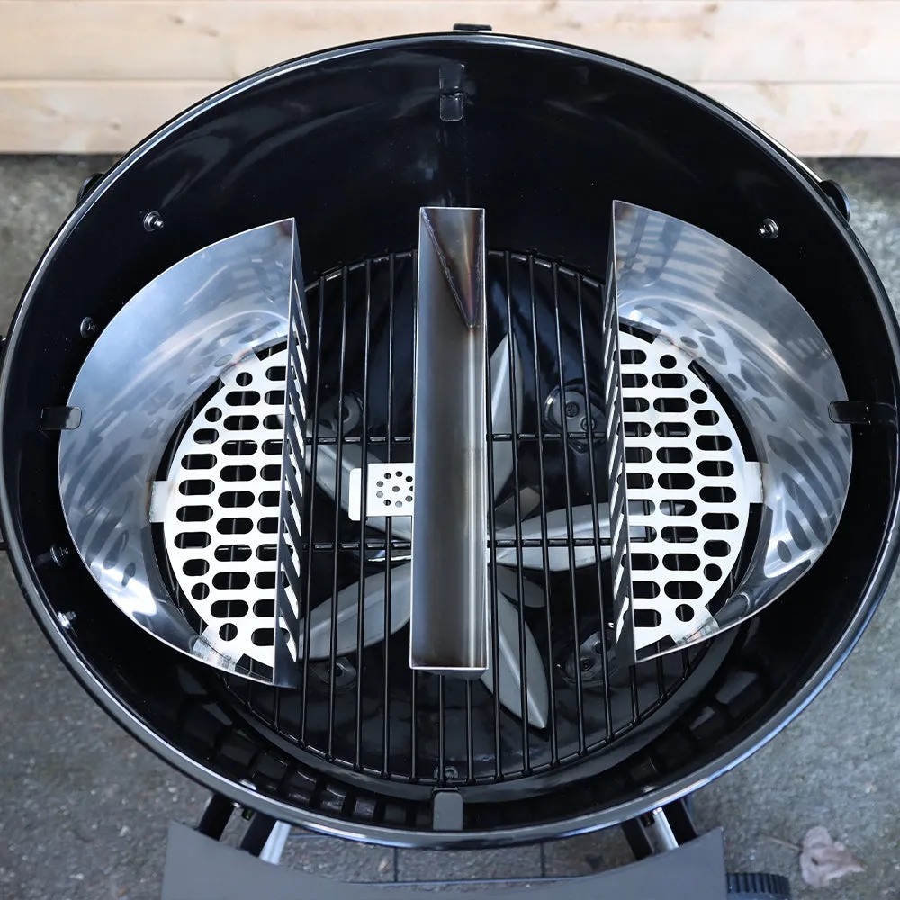 SnS Grills Slow 'N Sear FireBaskets+ kullkurv med vannpanne