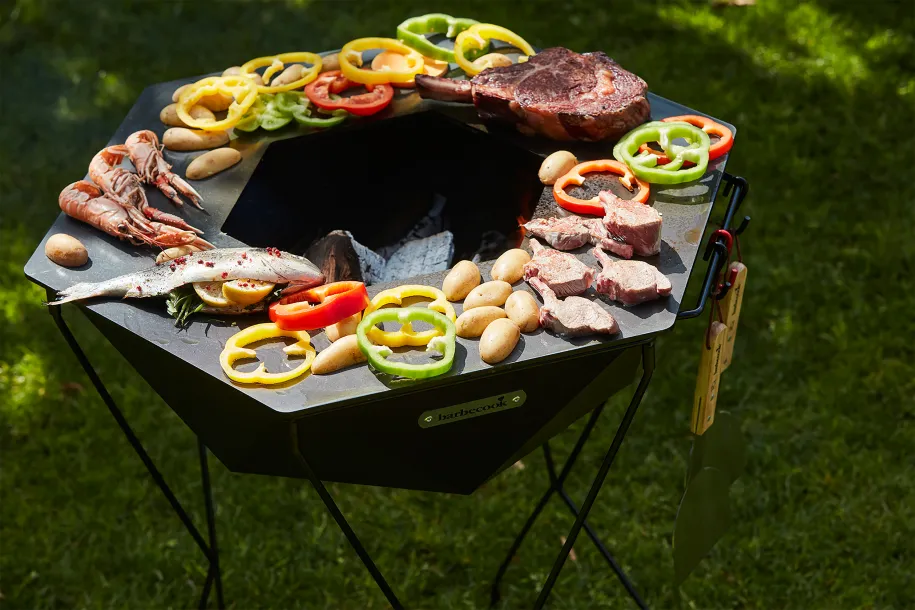 Barbecook Rila vedgrill og bålpanne