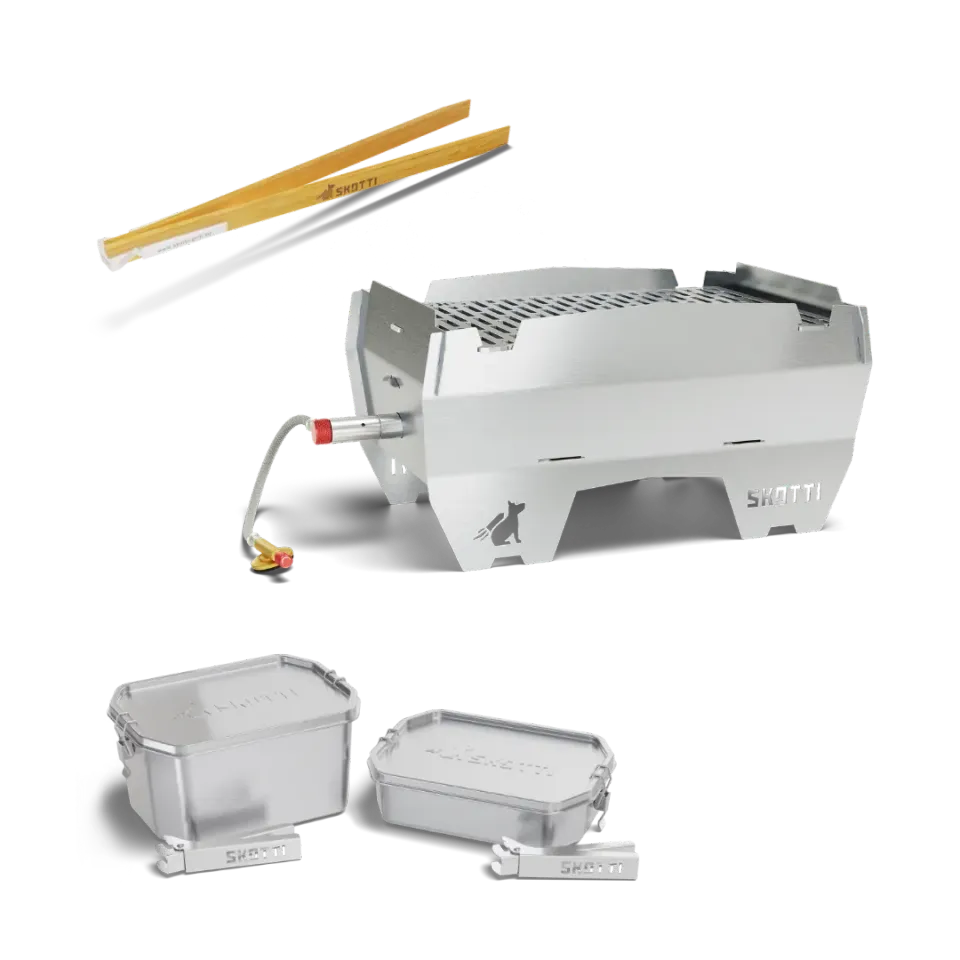 SKOTTI COOKING BUNDLE grillpakke med bokser 1 og 2,5 liter