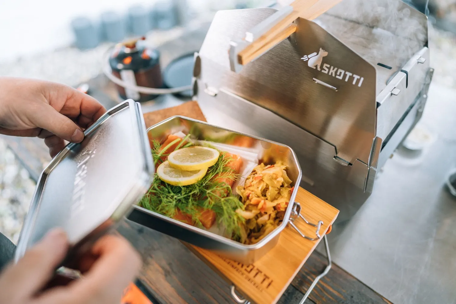 SKOTTI BOKS Bundle matboks sett i rustfritt stål