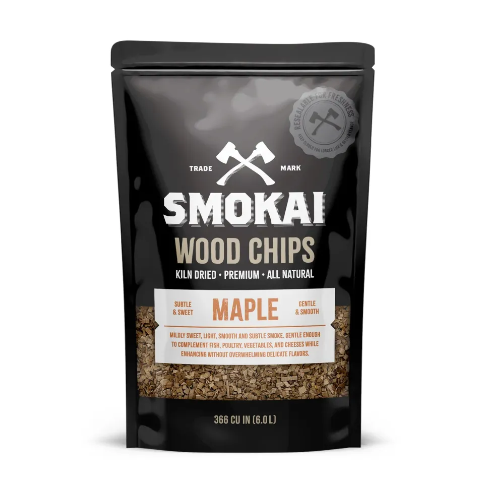 SMOKAI Premium Maple Wood Chips røykeflis 6 L lønn