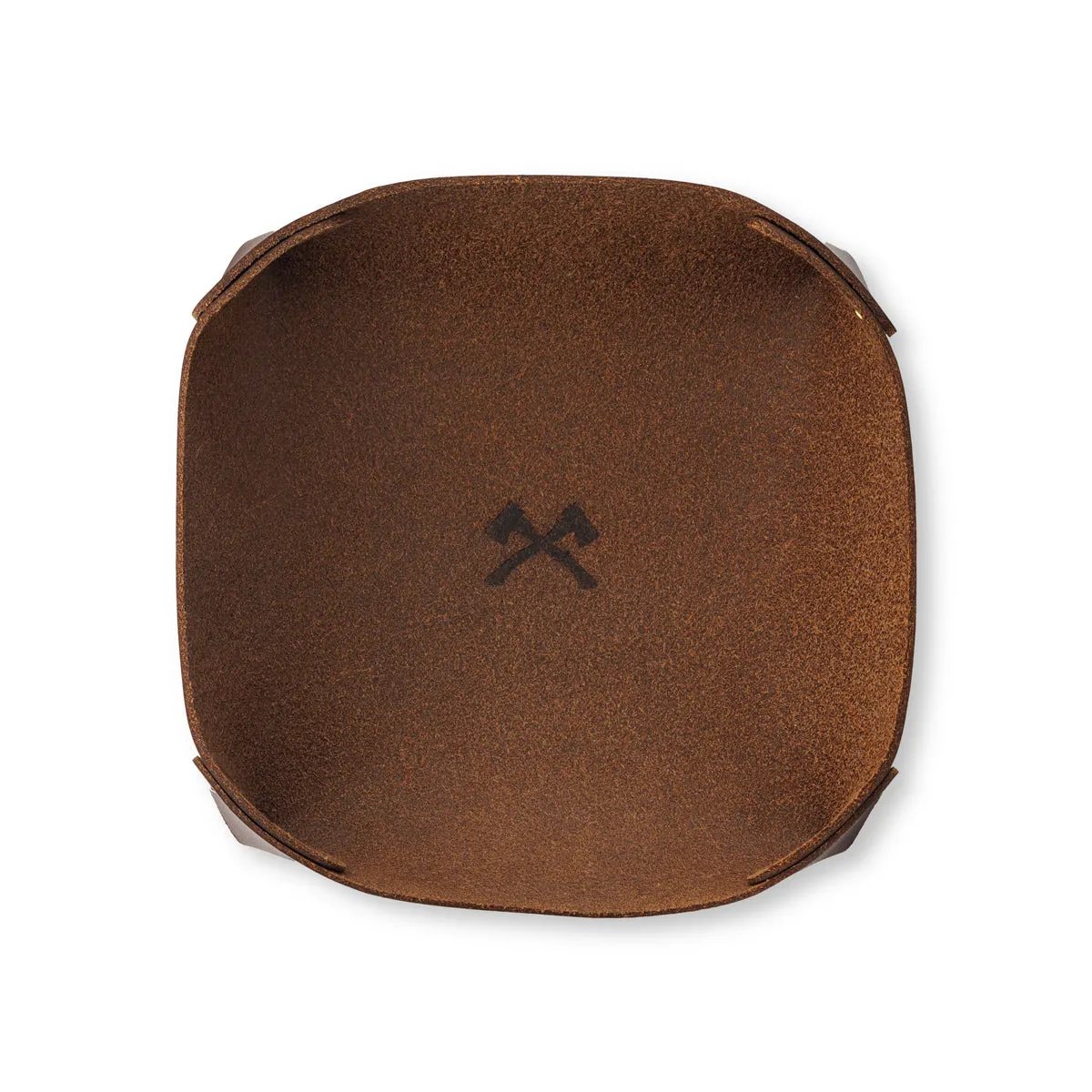 SMOKAI Leather Dump Tray oppbevaringsbrett Brown skinn