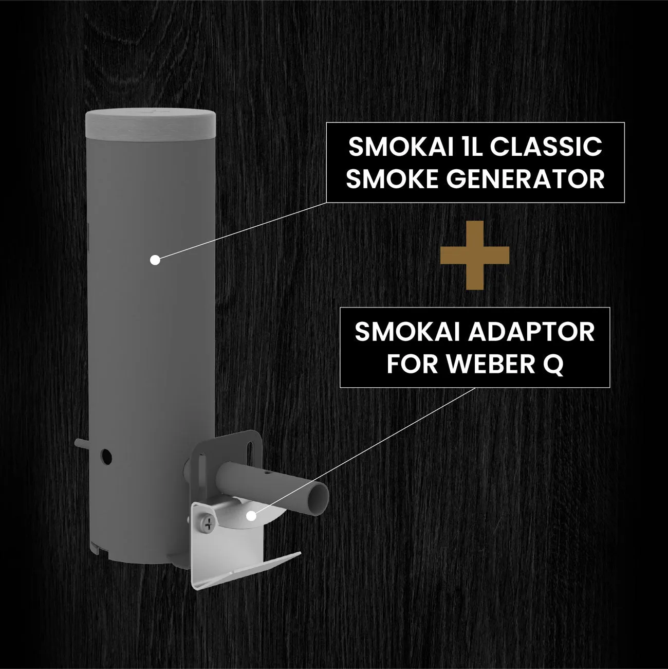SMOKAI Weber Q røykegeneratorkit med 1L Classic, 240V EU