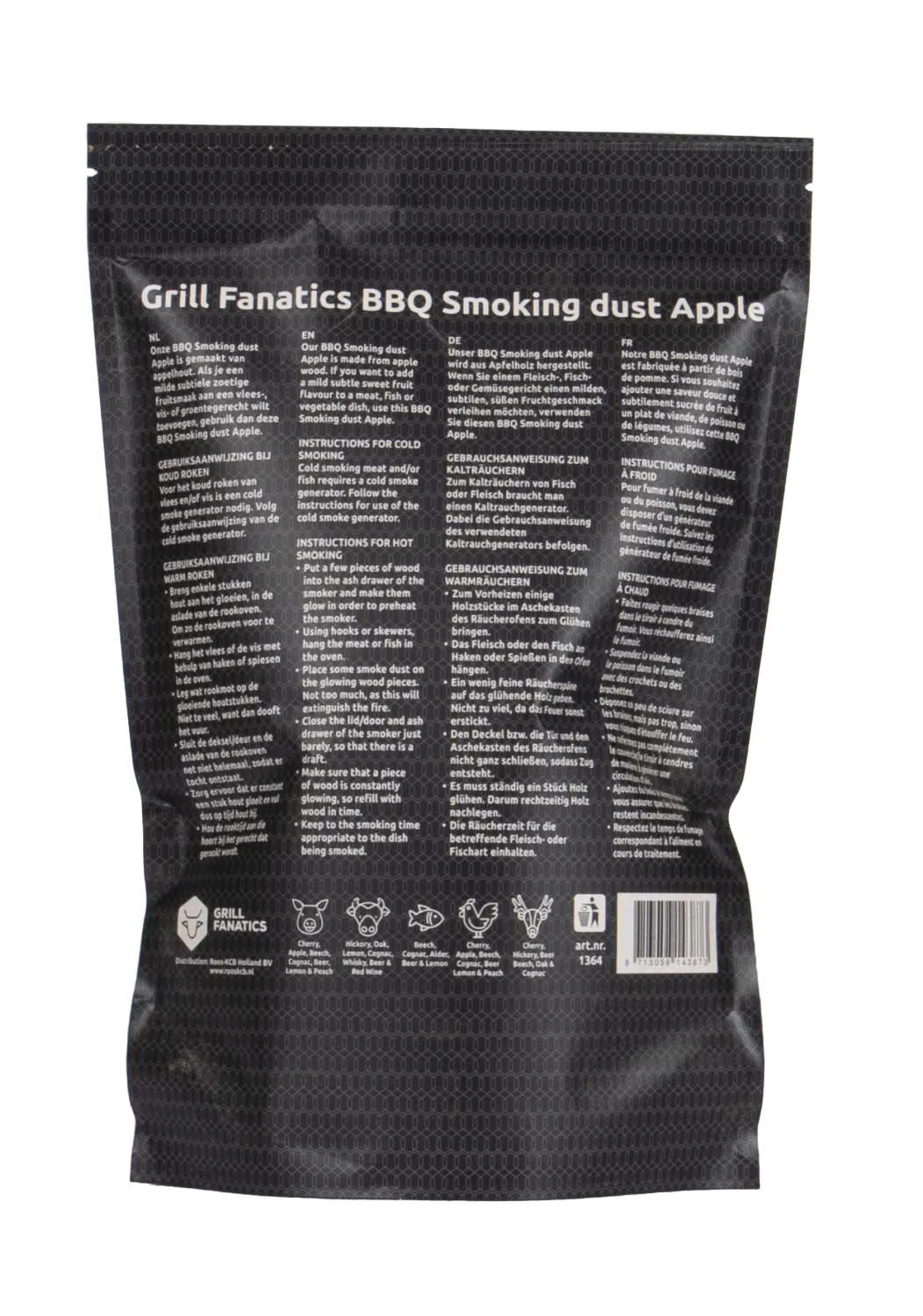 Grill Fanatics BBQ Rookmot appel røykmot eple