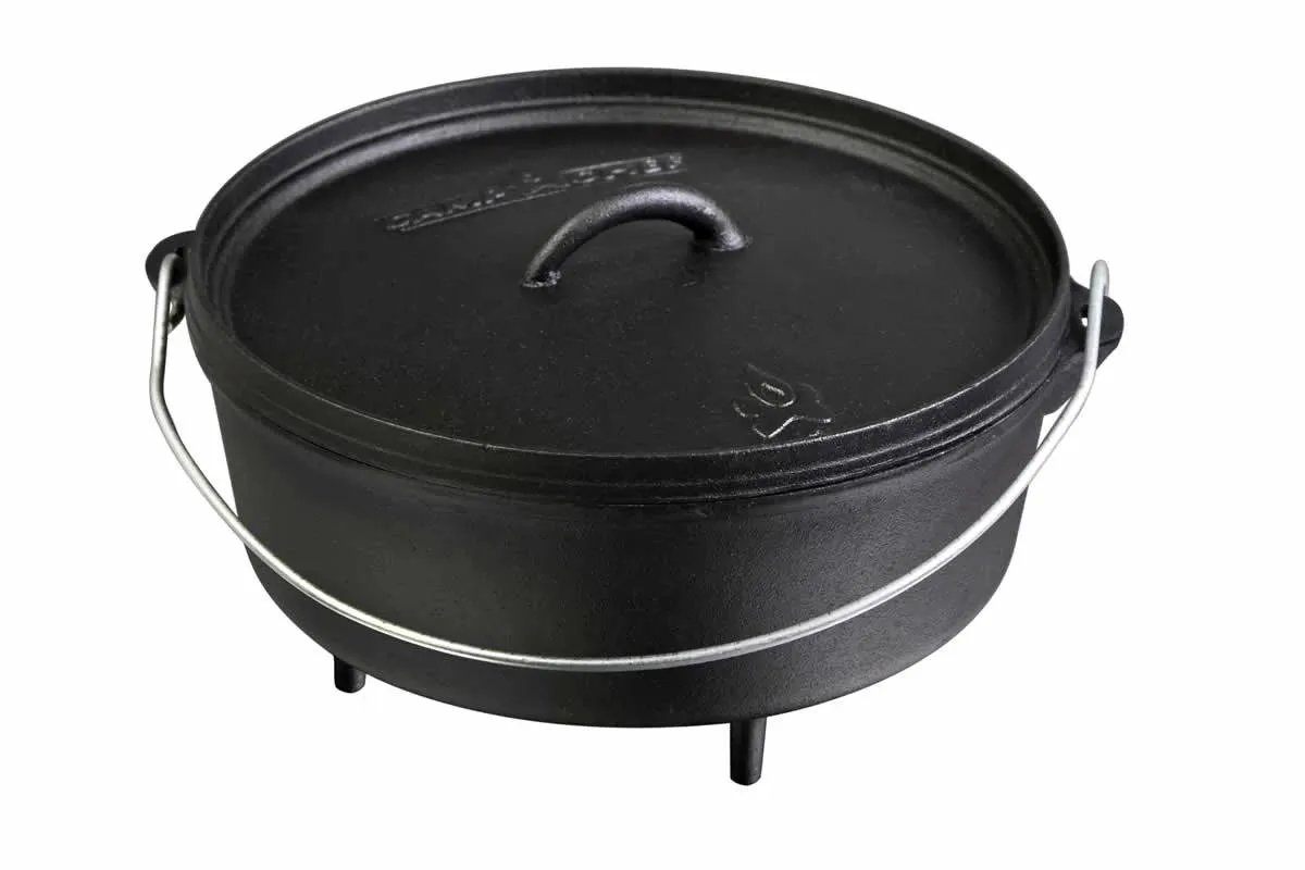 Camp Chef Classic Dutch Oven 14 støpejernsgryte forhåndsbehandlet